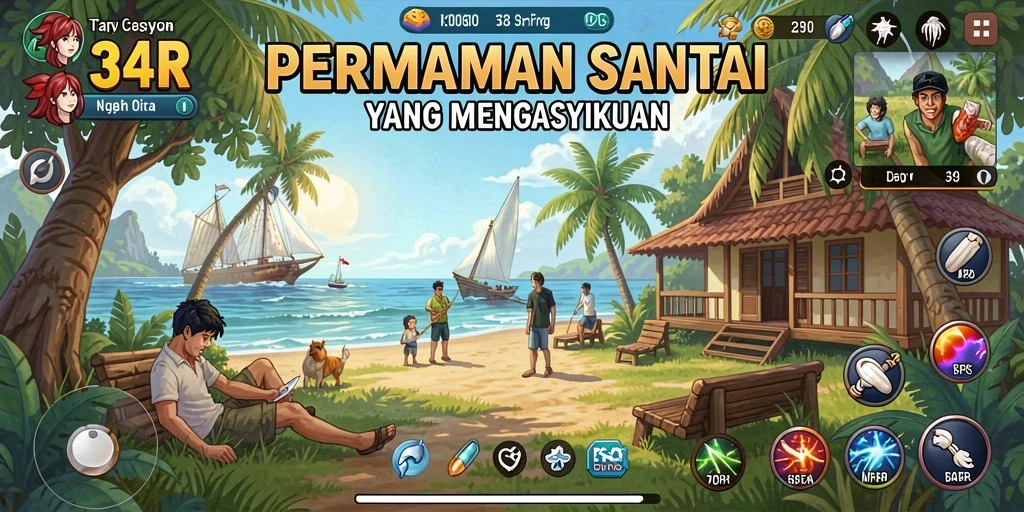 Tampilan gameplay Casual yang menarik dan menyenangkan.