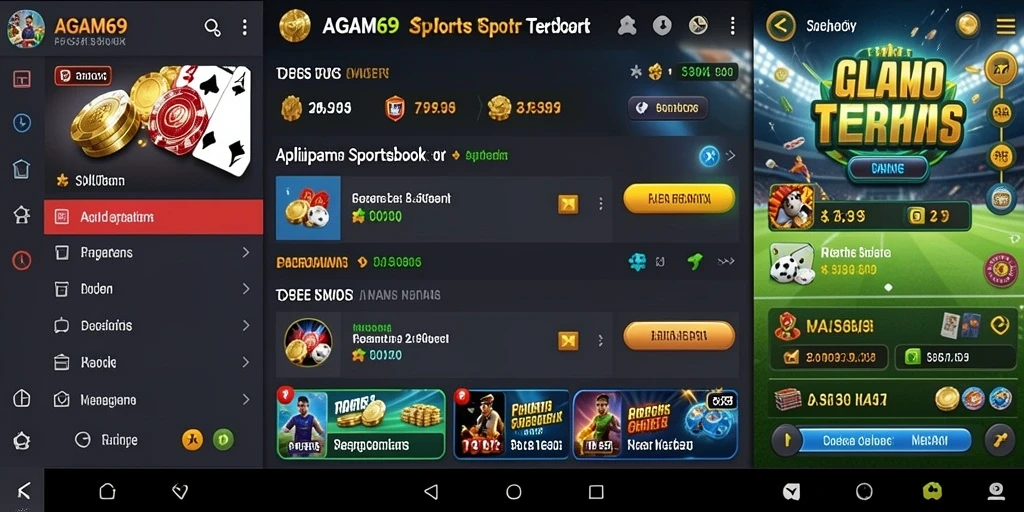Screenshot AGAM69 menampilkan dashboard taruhan olahraga yang menarik.