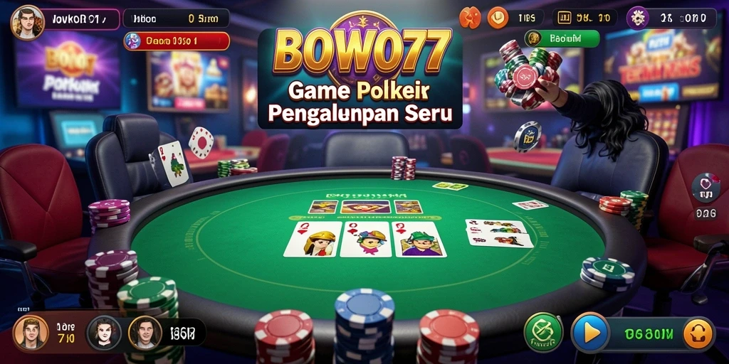 Tampilan menangkap suasana permainan Poker yang seru.