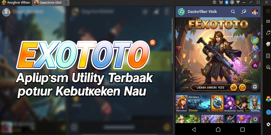 Screenshot utama EXOTOTO yang menunjukkan kemudahan penggunaan aplikasi Utility.