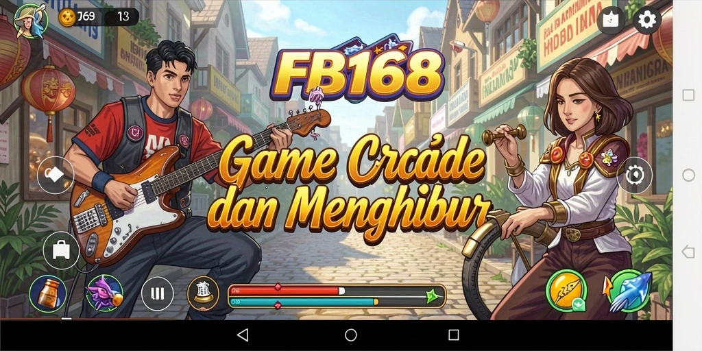 Tangkapan layar utama FB168 menampilkan aksi gameplay Arcade yang seru.
