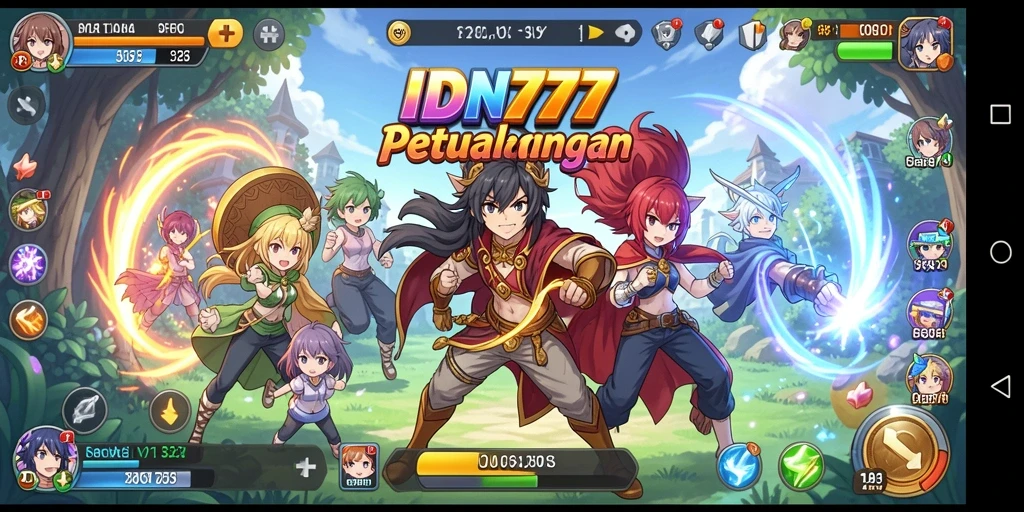 Tampilan gameplay IDN777 yang memukau dan penuh warna.
