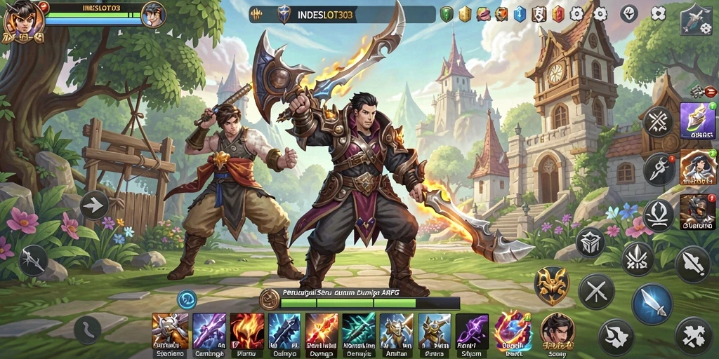 Tangkapan layar gameplay <strong>INDESLOT303</strong> menampilkan aksi seru dalam dunia ARPG.
