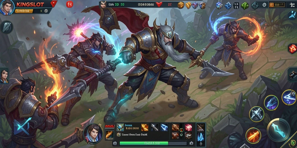 Tampilan permainan <strong>KINGSLOT</strong> yang menegangkan dan penuh aksi.