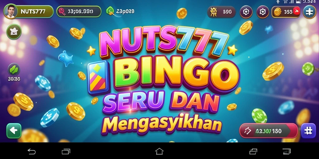 Tampilan gameplay NUTS777 yang penuh warna dan interaktif.