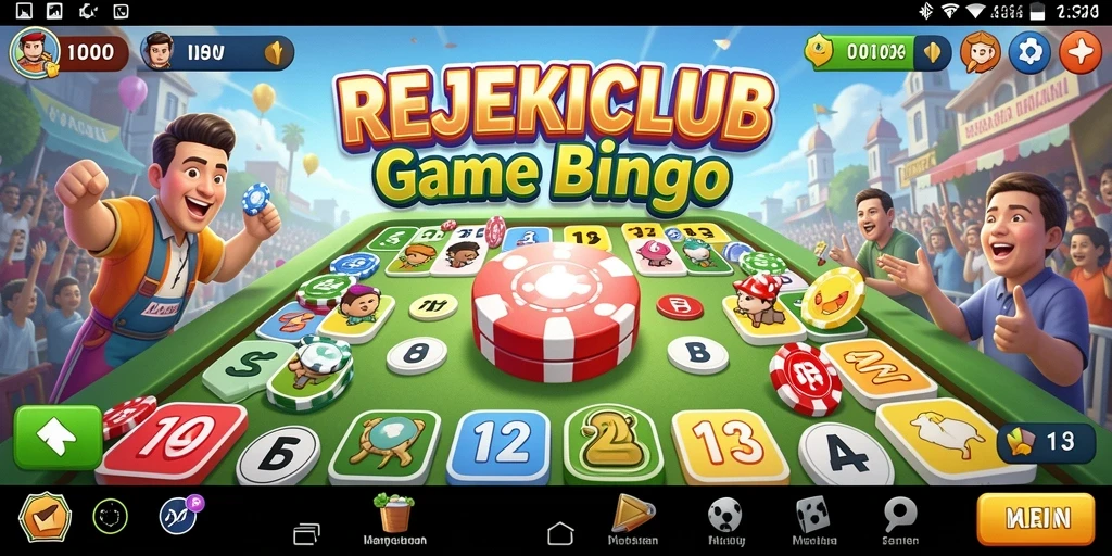 Tampilan menarik gameplay Bingo di REJEKICLUB.