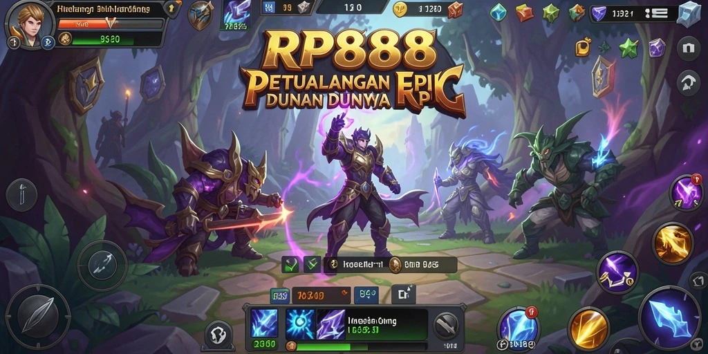 Tampilan gameplay RP888 yang seru dalam dunia RPG.