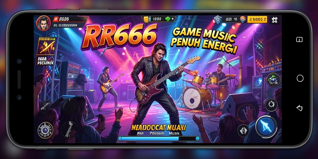 Screenshot gameplay <strong>RR666</strong> menunjukkan pengalaman bermain musik yang mengasyikkan.