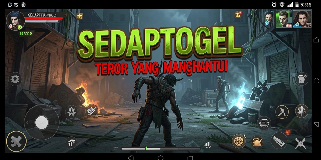 Tampilan gameplay <strong>SEDAPTOGEL</strong> yang menegangkan dan atmosfer horor yang mendalam.