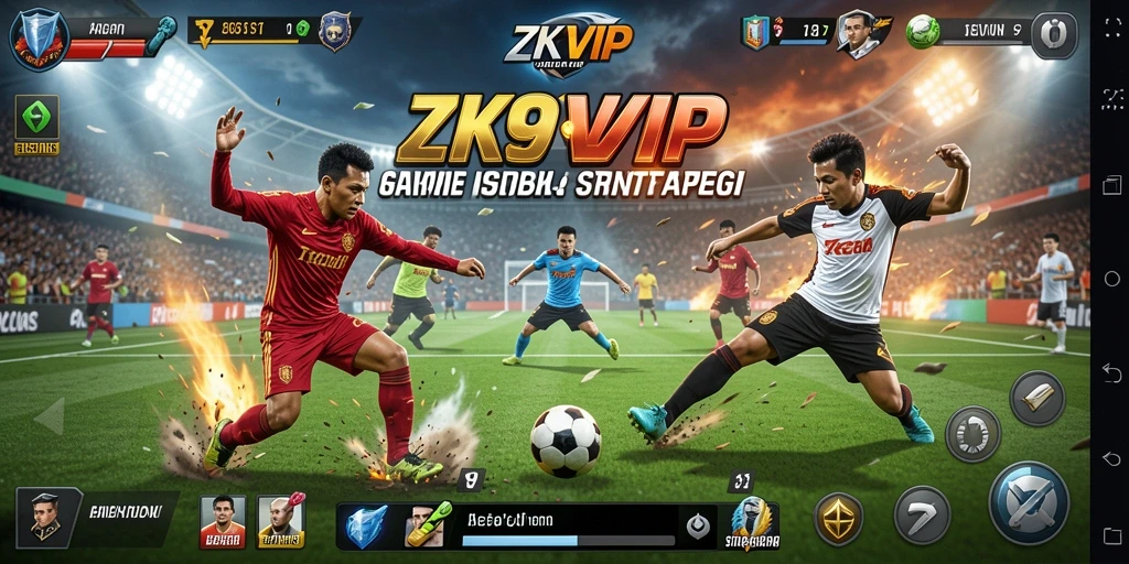Gameplay intens sepak bola dengan grafik luar biasa di ZK9VIP.